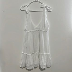 Aerie White V-Neck Dress Size XXS